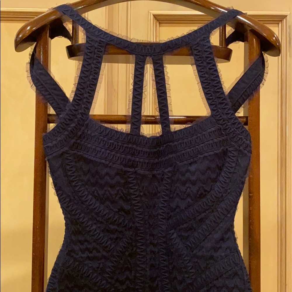 Herve Leger NWT !!! Navy short cocktail dress!!